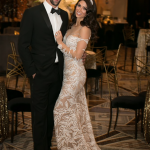 Nicole Phelps in a Julie Vino wedding Gown
