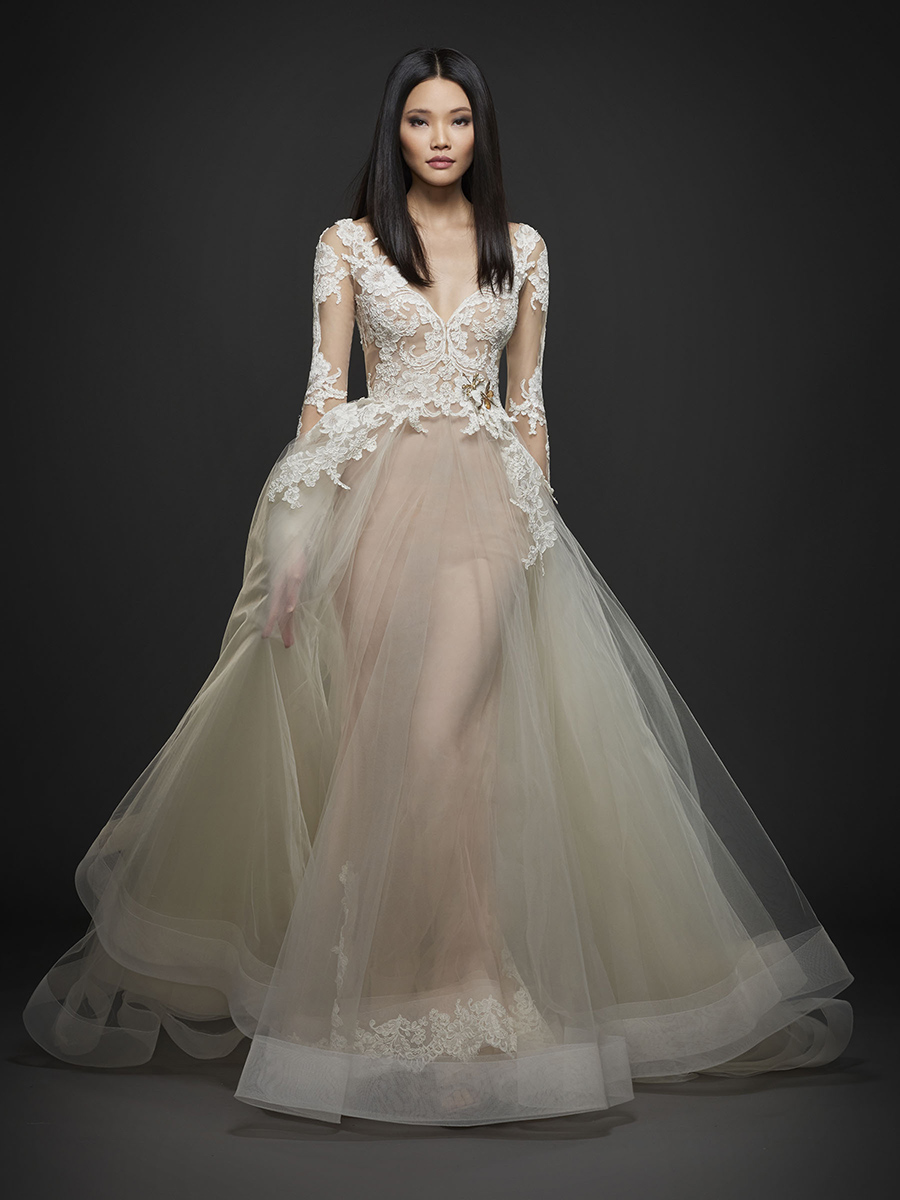 Alencon Lace Gown by Lazaro