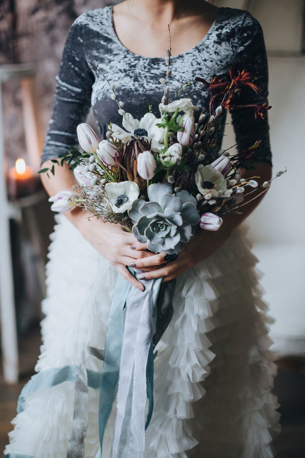winter wedding inspiration bouquet
