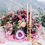 elegant outdoor wedding - table setting