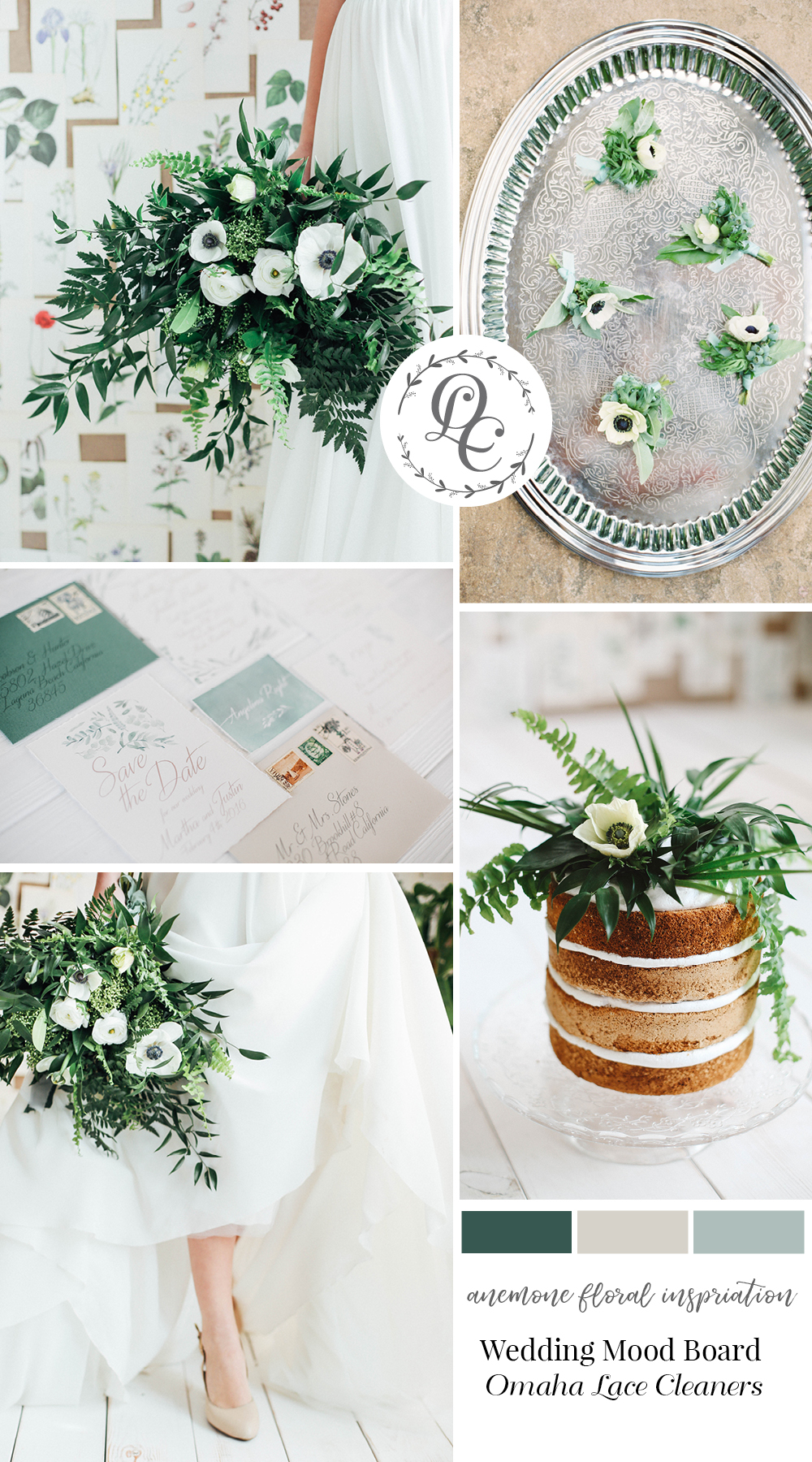 Pretty Wedding Floral Inspiration with Anemones